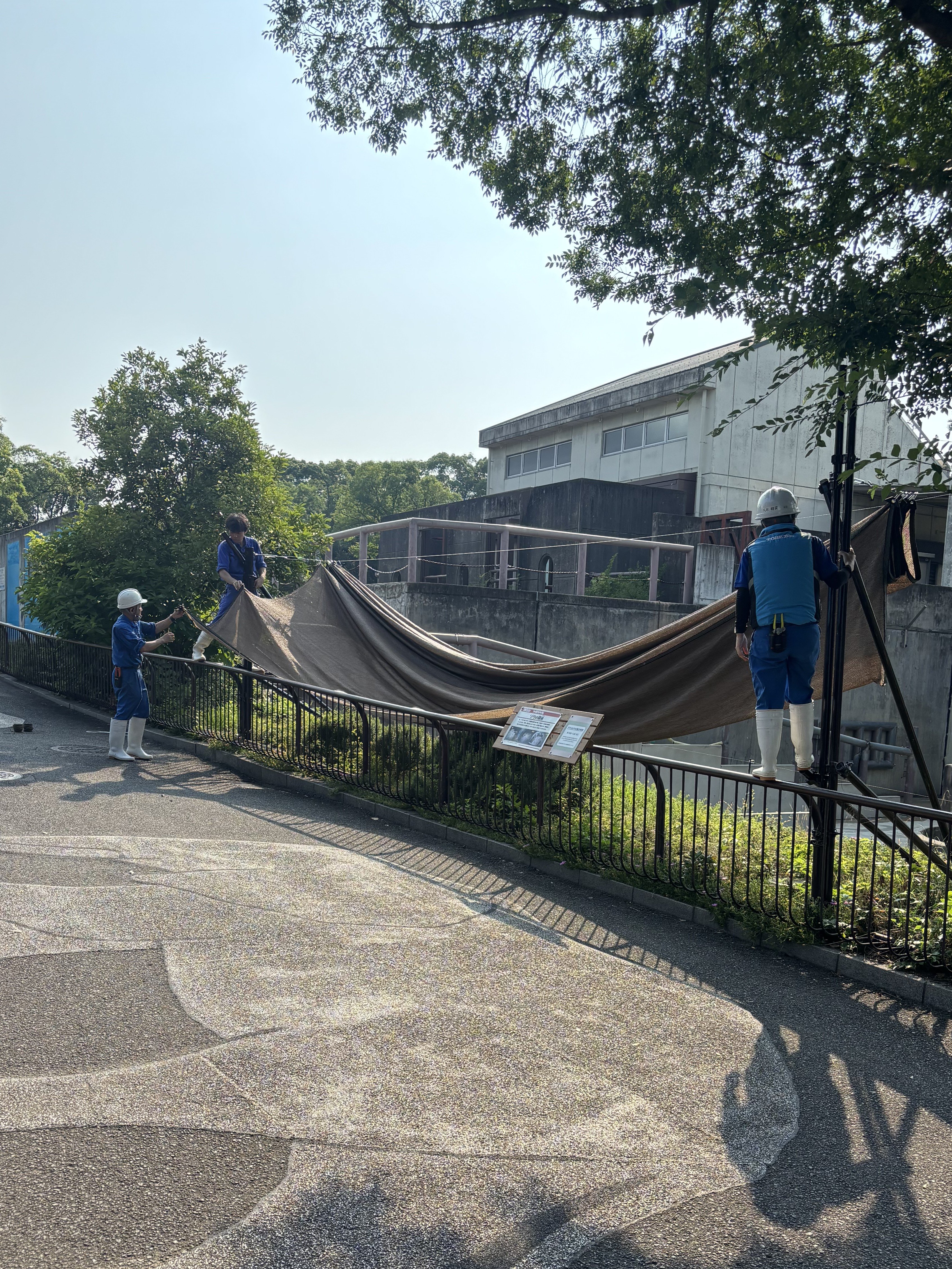 #30.日除けテント設置しました。