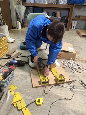 1.電磁石の可動部分製作.JPG